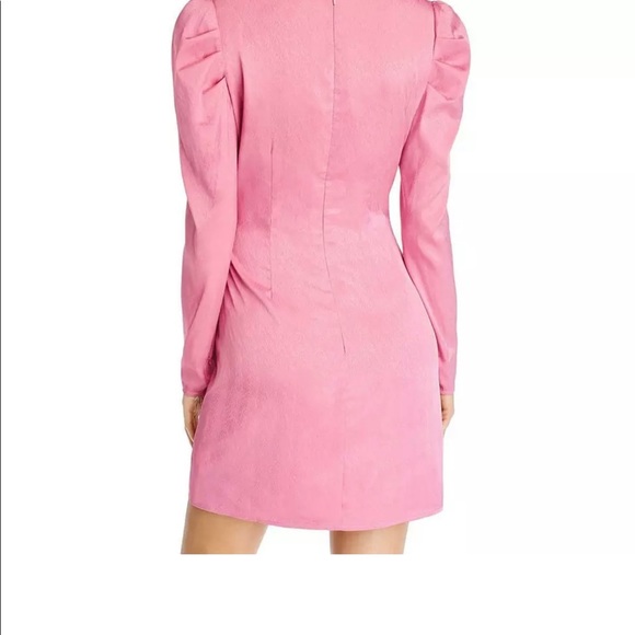 WAYF Womens Quinn Puff Sleeve Faux Wrap Cocktail Party Dress NEW with out tags - Picture 4 of 4